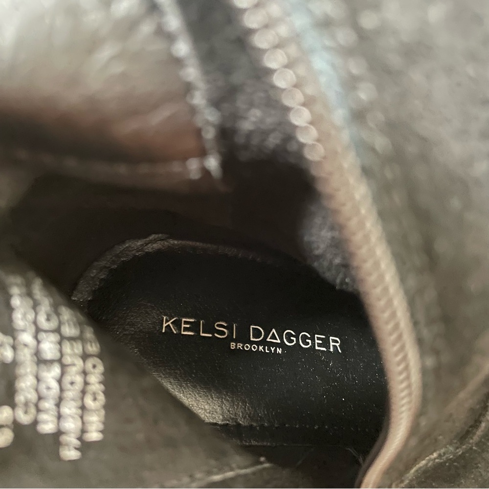 Kelsi Dagger Logan Black Over The Knee Suede‎ Boot - Picture 7 of 11